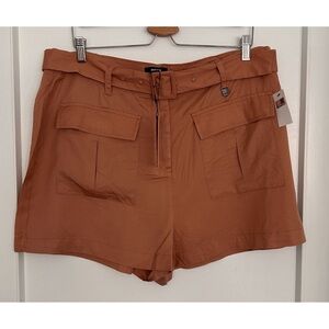 BNWT Mexx Brown/Rose Cargo Shorts Size XL